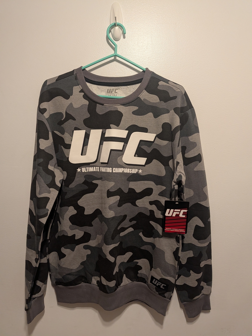 UFC Gray Camo Crewneck Sweatshirt